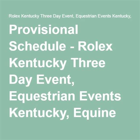 rolex kentucky live stream 2015|Rolex kentucky schedule.